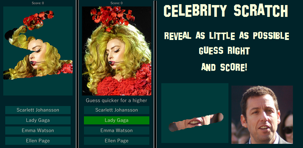 Celebrity Scratch screenshot